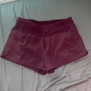 4” lululemon speed up shorts